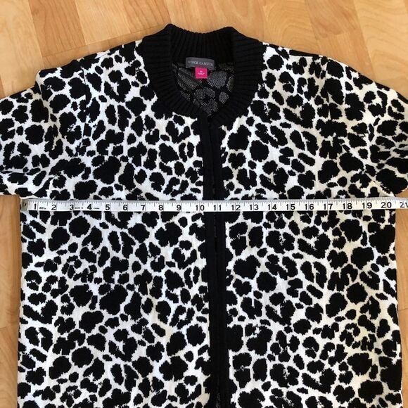 Vince Camuto Cardigan Open Front Animal Print, Med - Picture 8 of 8